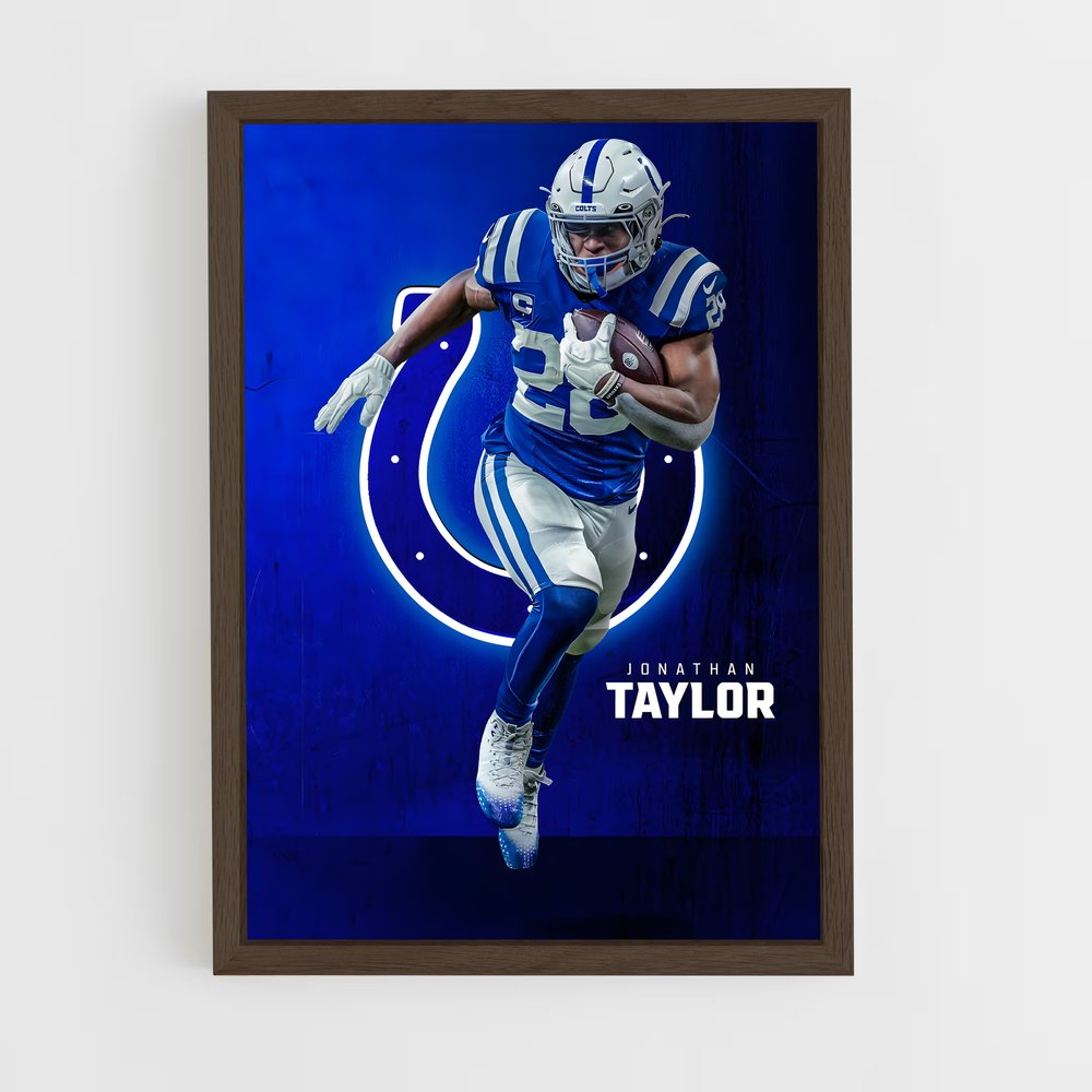 ap-indianapolis colts-5 cadre Bois foncé