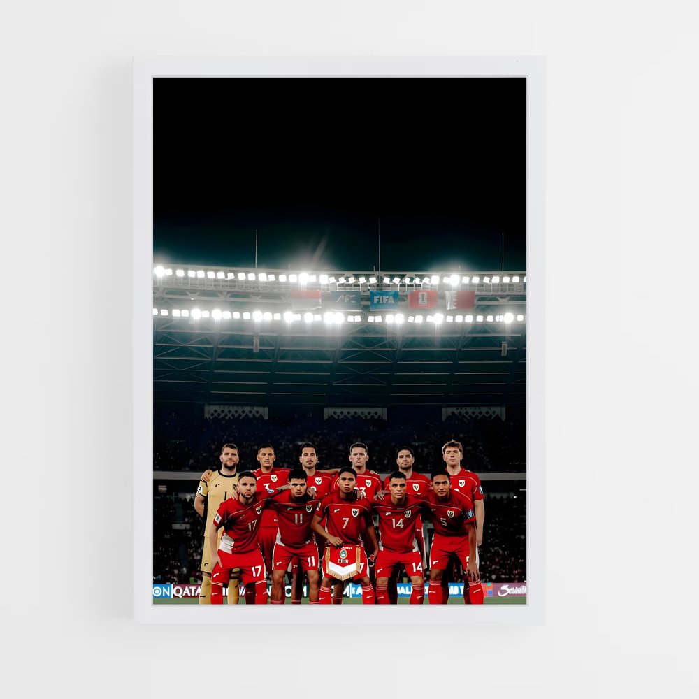 ap-indonesia national football team-5 cadre Blanc