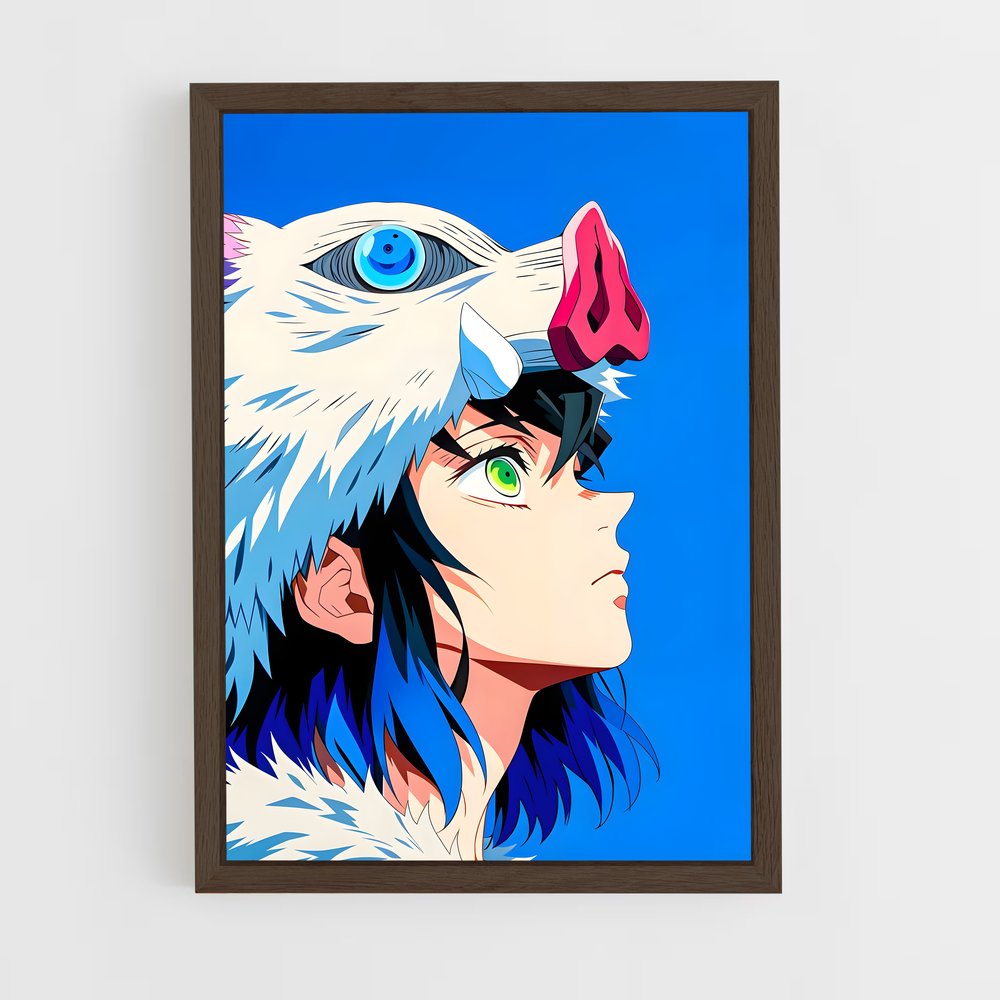 ap-inosuke hashibira-3 cadre Bois foncé