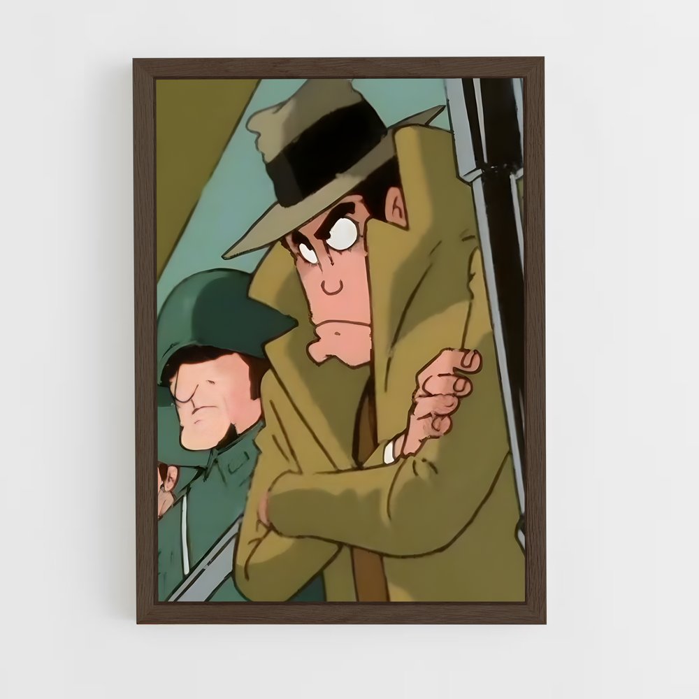 ap-inspector zenigata-4 cadre Bois foncé