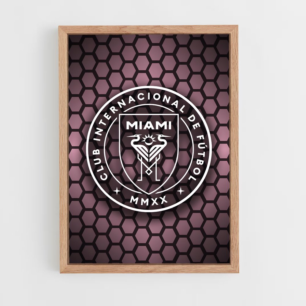 ap-inter miami cf-13 cadre Bois clair