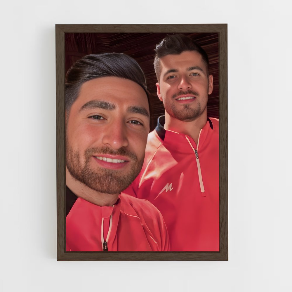 ap-iran national football team-11 cadre Bois foncé
