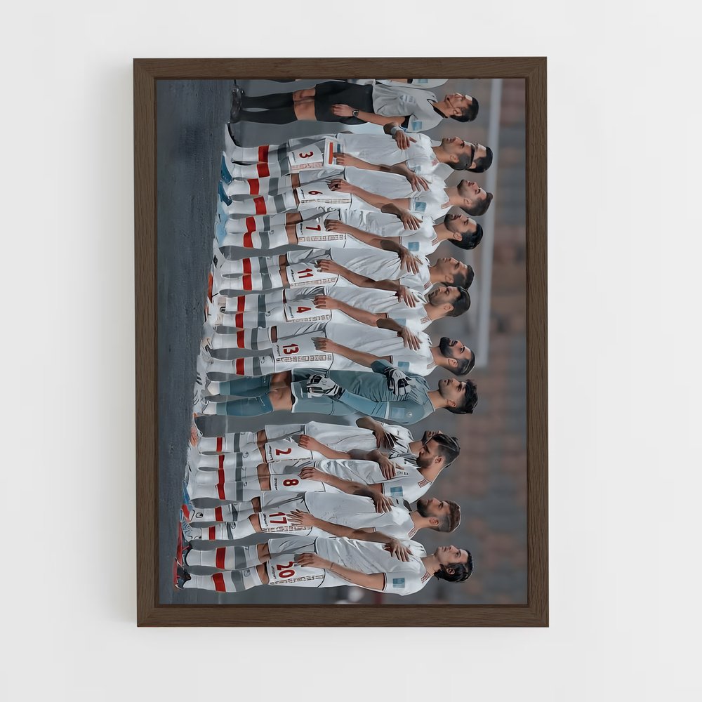 ap-iran national football team-14 cadre Bois foncé