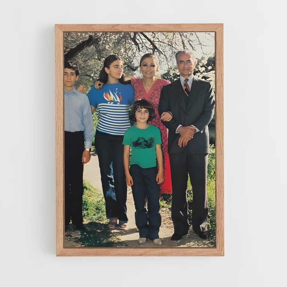 ap-iranian royal family-3 cadre Bois clair