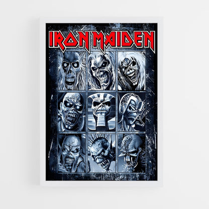 ap-iron maiden-1 cadre Blanc