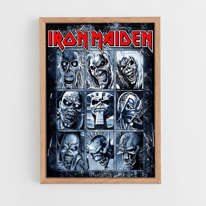 ap-iron maiden-1 cadre Bois clair