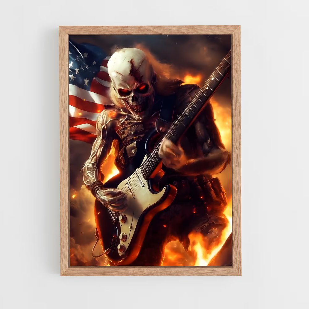 ap-iron maiden-2 cadre Bois clair