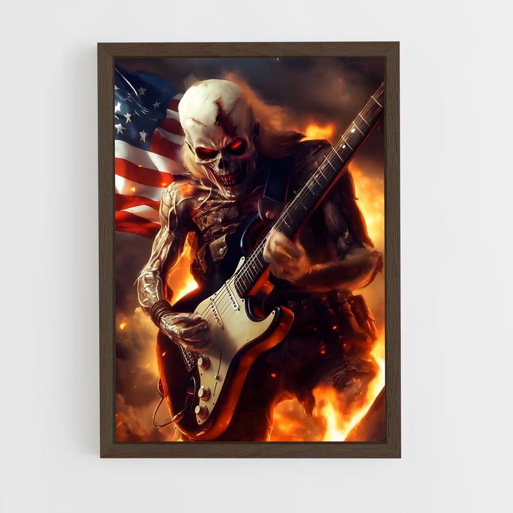 ap-iron maiden-2 cadre Bois foncé