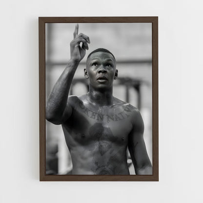 ap-israel adesanya-3 cadre Bois foncé
