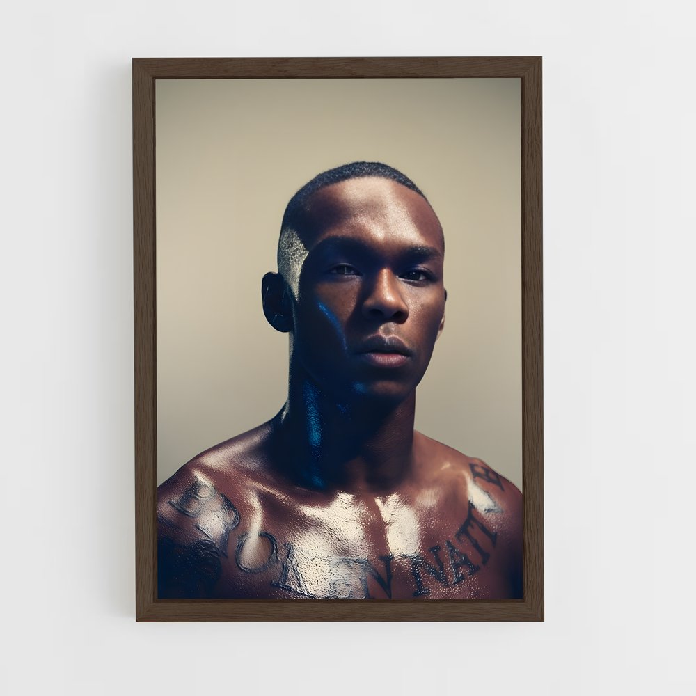 ap-israel adesanya-9 cadre Bois foncé