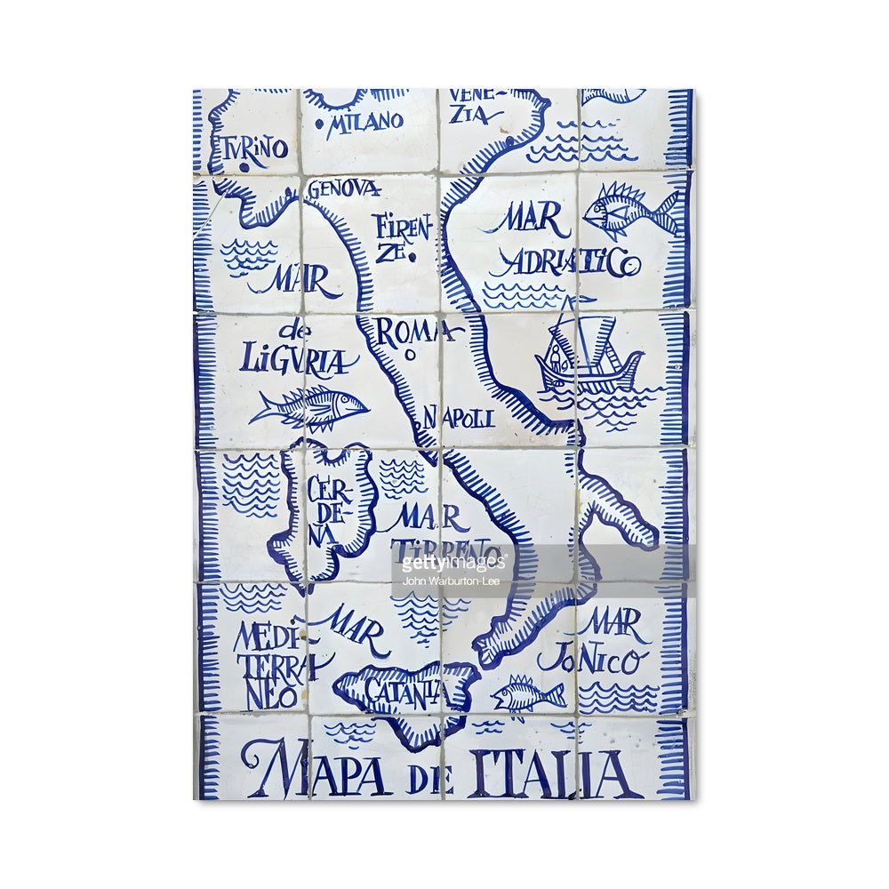 Poster Capri en Mosaïque