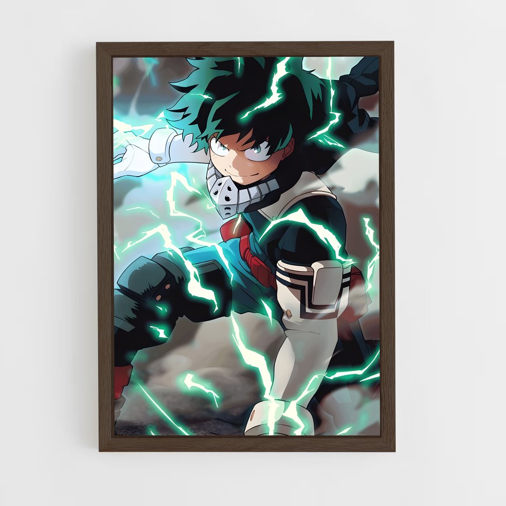 ap-izuku midoriya-5 cadre Bois foncé