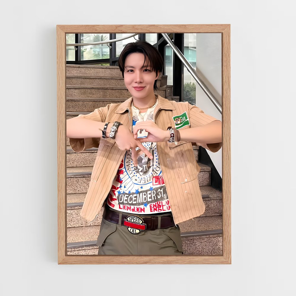 ap-j-hope bts-6 cadre Bois clair