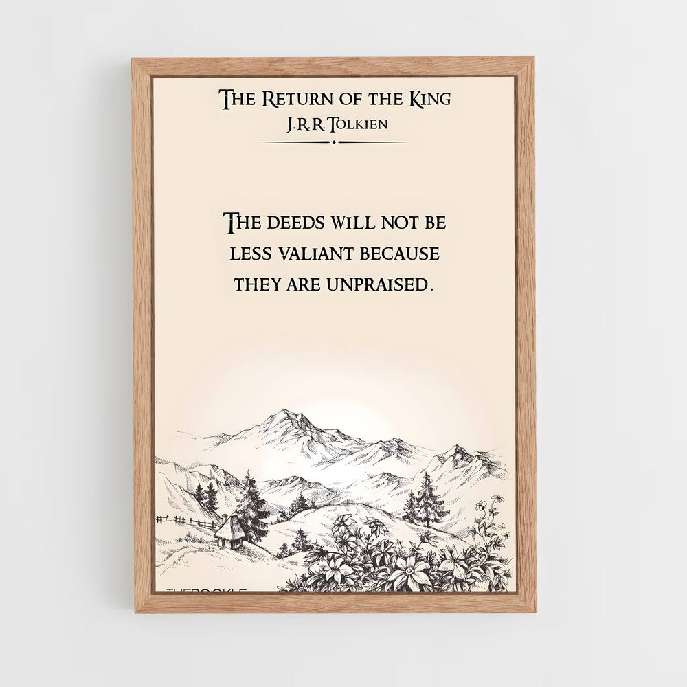 ap-j r r tolkien-5 cadre Bois clair
