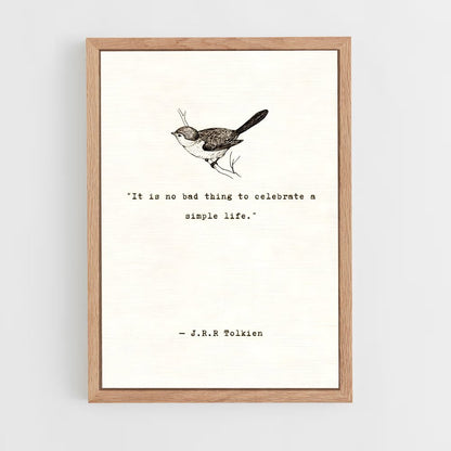 ap-j r r tolkien-6 cadre Bois clair