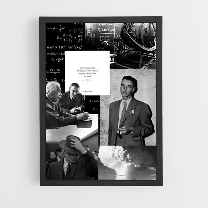 ap-j robert oppenheimer-4 cadre Noir