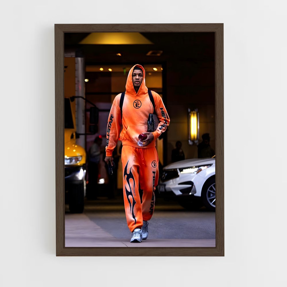 ap-jabari smith jr-2 cadre Bois foncé