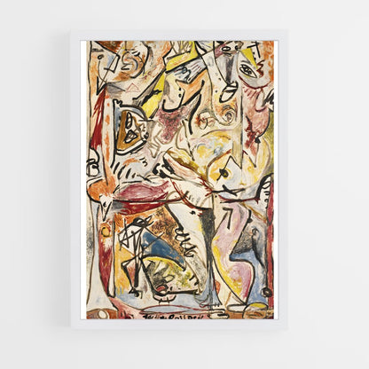 ap-jackson pollock-6 cadre Blanc