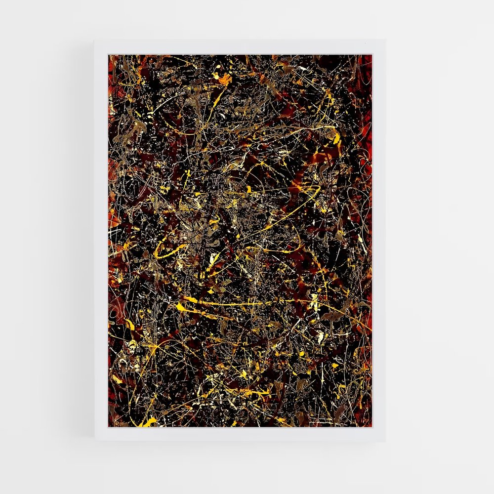 ap-jackson pollock-7 cadre Blanc