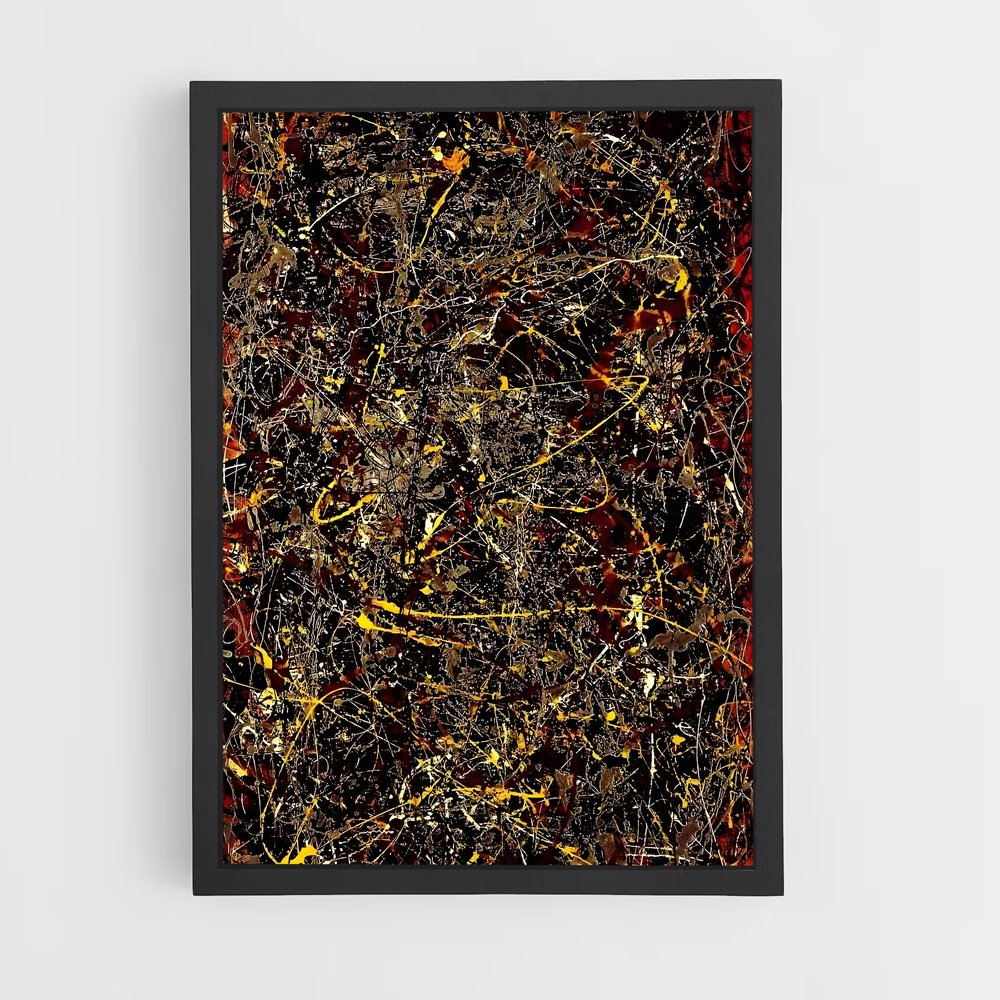 ap-jackson pollock-7 cadre Noir
