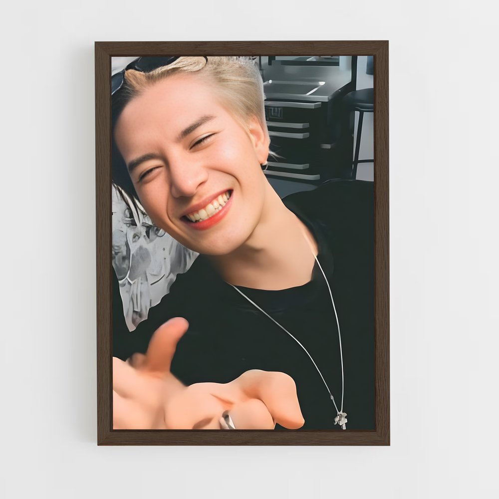 ap-jackson wang-1 cadre Bois foncé