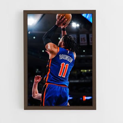 ap-jalen brunson-1 cadre Bois foncé