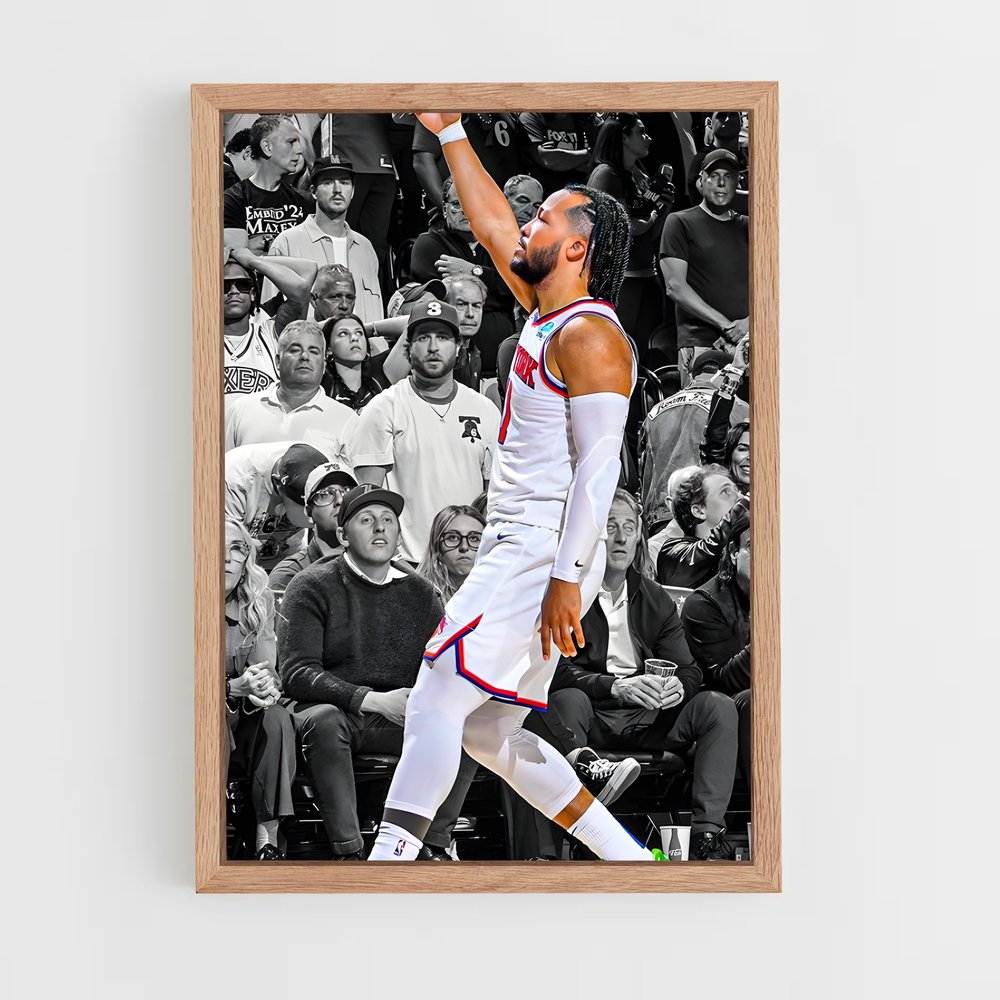 ap-jalen brunson-5 cadre Bois clair