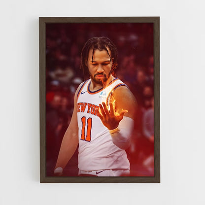 ap-jalen brunson-8 cadre Bois foncé