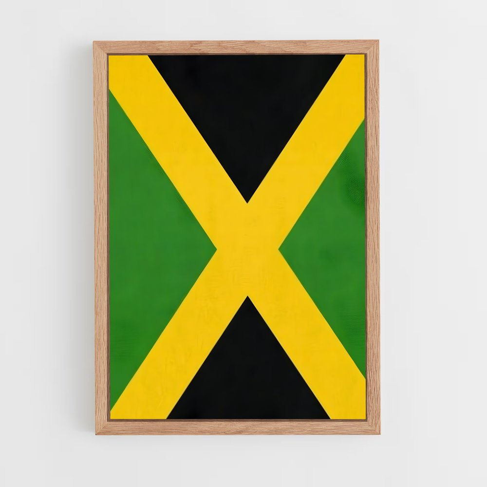 ap-jamaica flag-1 cadre Bois clair