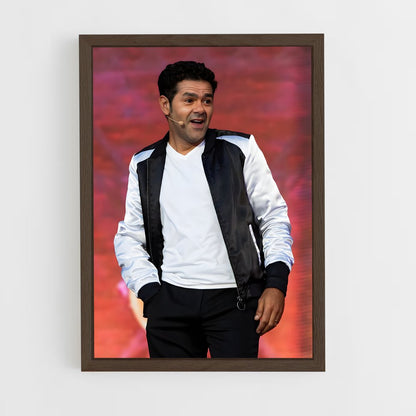 ap-jamel debbouze-1 cadre Bois foncé