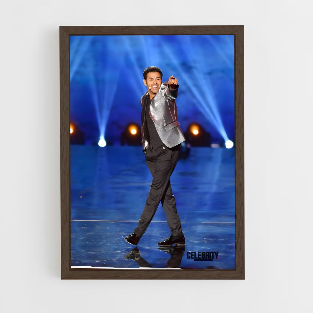 ap-jamel debbouze-5 cadre Bois foncé