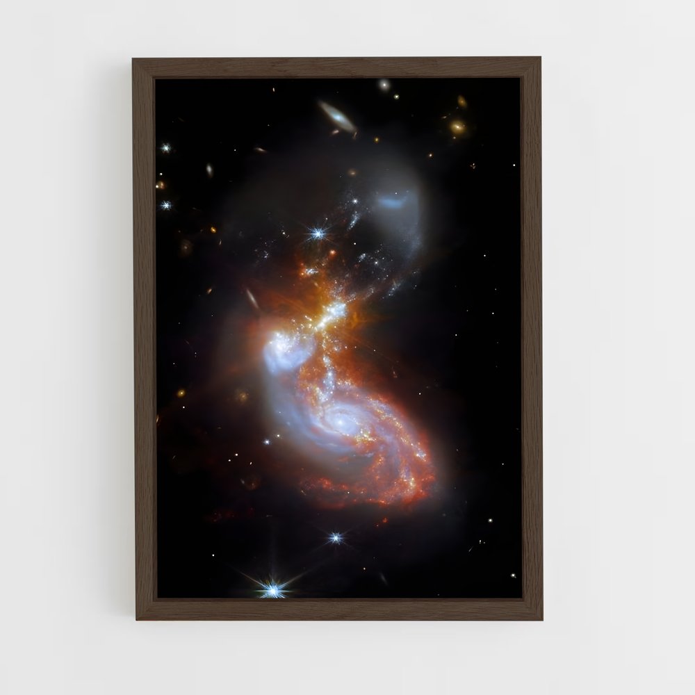 ap-james webb telescope-14 cadre Bois foncé