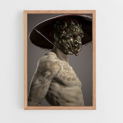 ap-japanese demons-3 cadre Bois clair