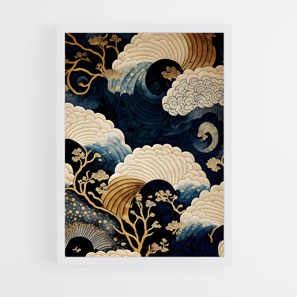 ap-japanese patterns-4 cadre Blanc