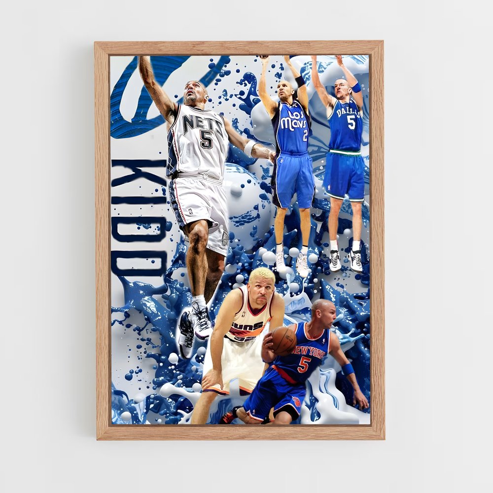 ap-jason kidd-6 cadre Bois clair