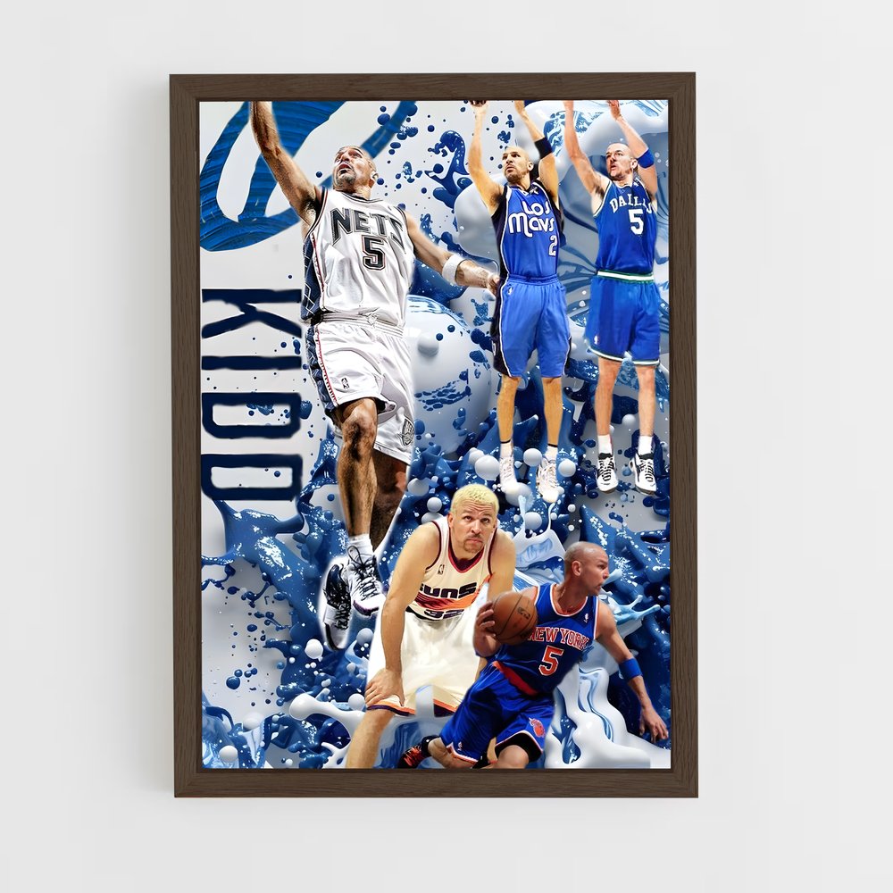ap-jason kidd-6 cadre Bois foncé