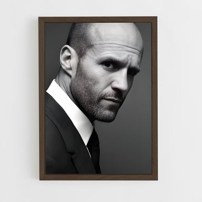 ap-jason statham-11 cadre Bois foncé