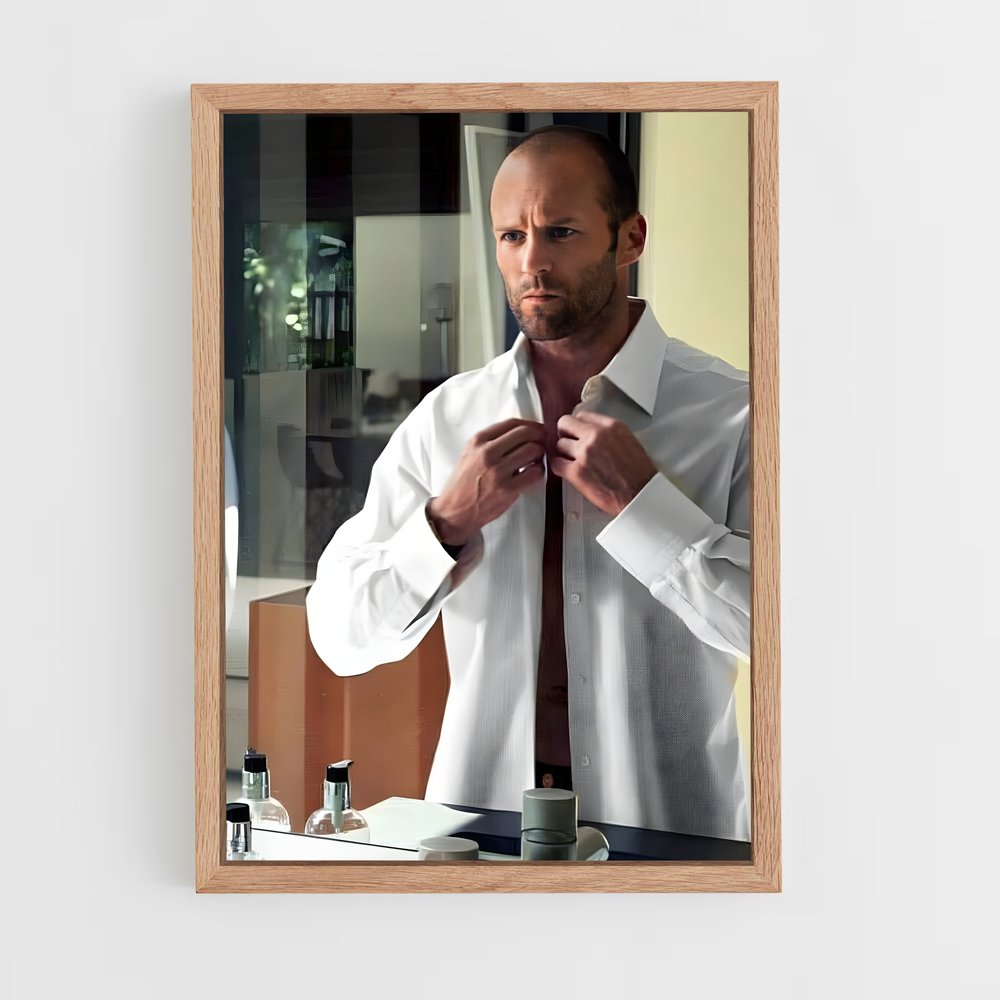 ap-jason statham-2 cadre Bois clair