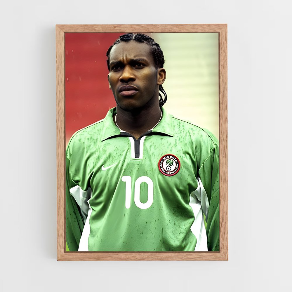 ap-jay-jay okocha-1 cadre Bois clair