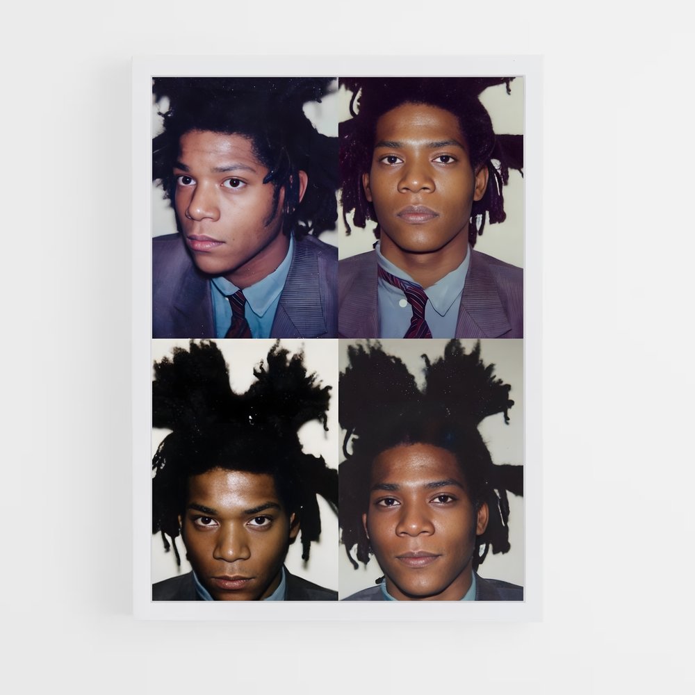 ap-jean-michel basquiat-2 cadre Blanc