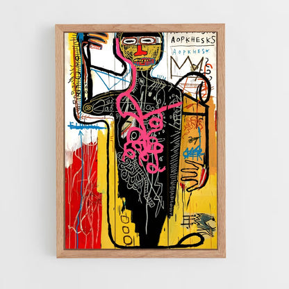 ap-jean-michel basquiat-3 cadre Bois clair