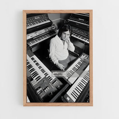 ap-jean-michel jarre-1 cadre Bois clair