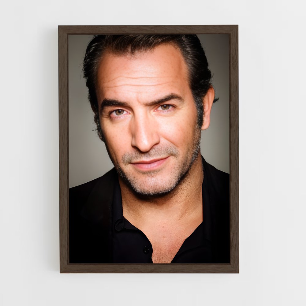 ap-jean dujardin-2 cadre Bois foncé