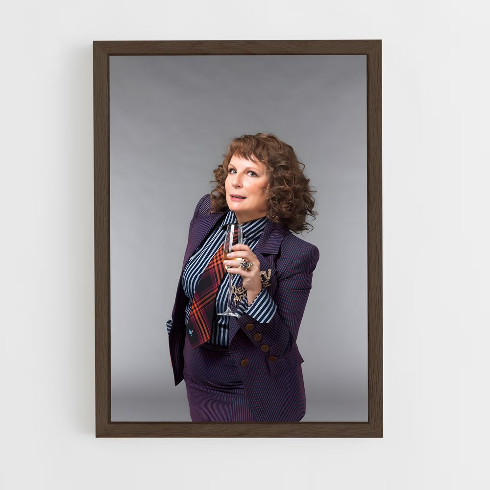 ap-jennifer saunders-6 cadre Bois foncé