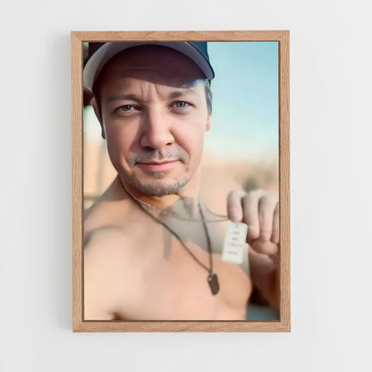 ap-jeremy renner-7 cadre Bois clair