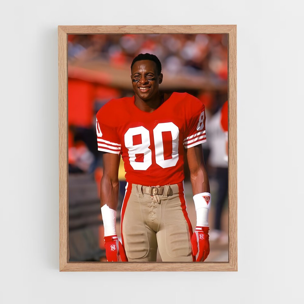ap-jerry rice-2 cadre Bois clair