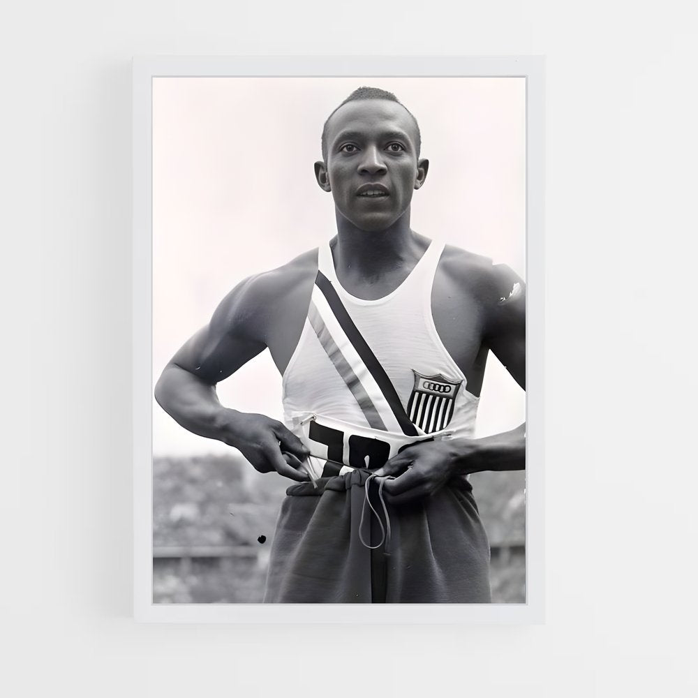 ap-jesse owens-1 cadre Blanc