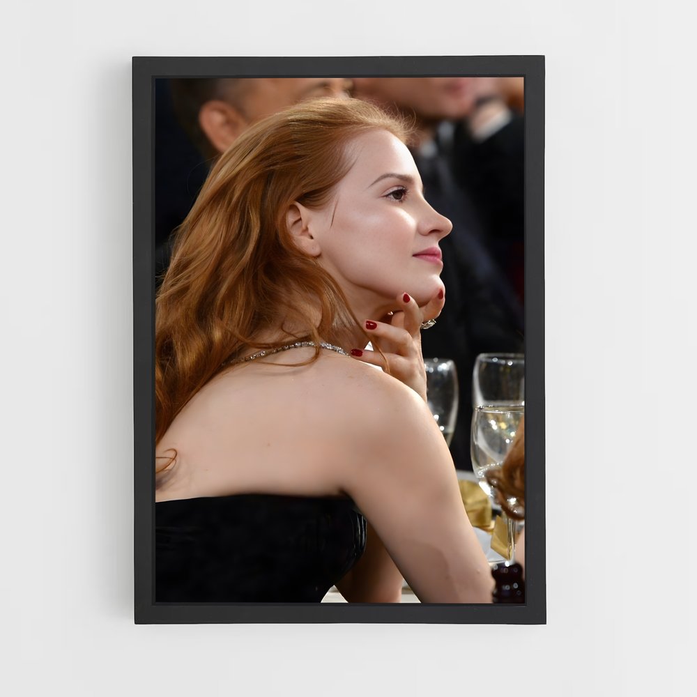 ap-jessica chastain-1 cadre Noir