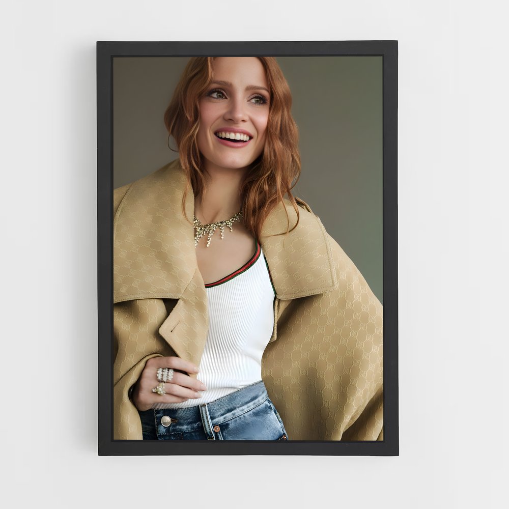 ap-jessica chastain-6 cadre Noir