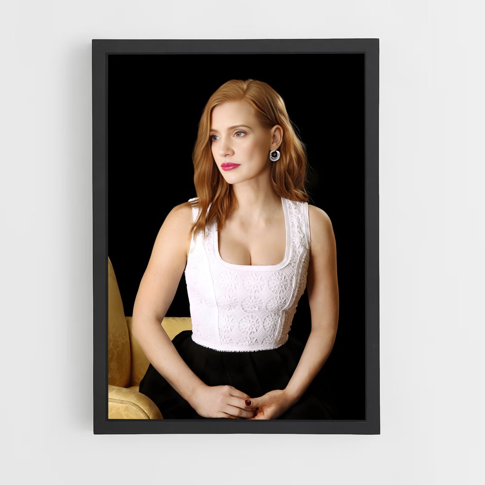 ap-jessica chastain-7 cadre Noir